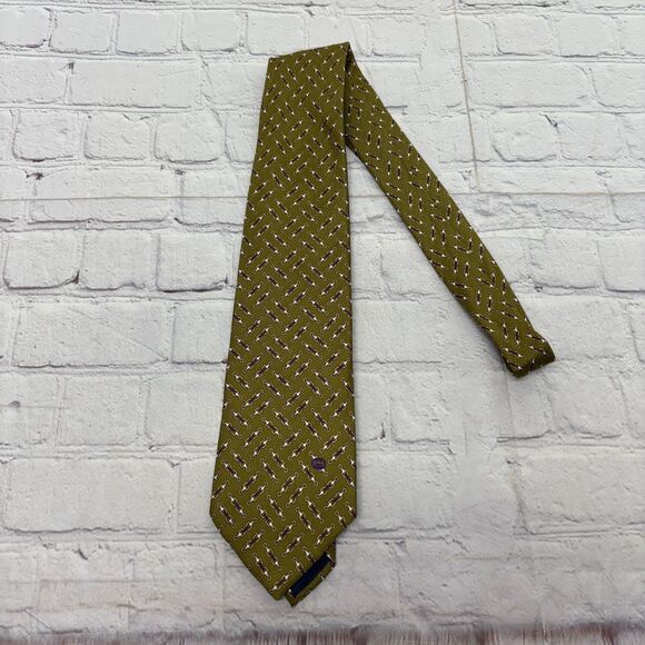 Gucci Men 100% Silk Necktie Tie Made in Italy D045 -18 - Picture 3 of 14